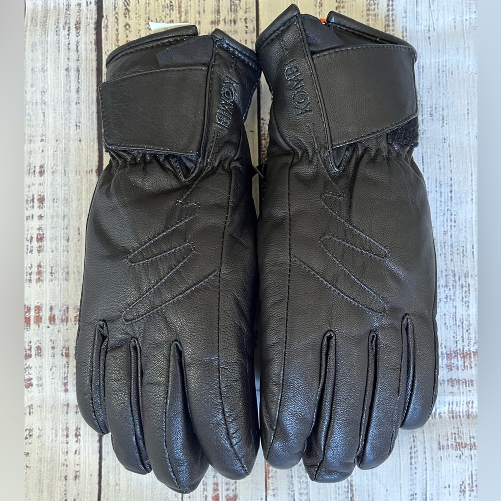KOMBI Women’s Ski Snowboarding Snow Winter Gloves Leather Size M Vintage